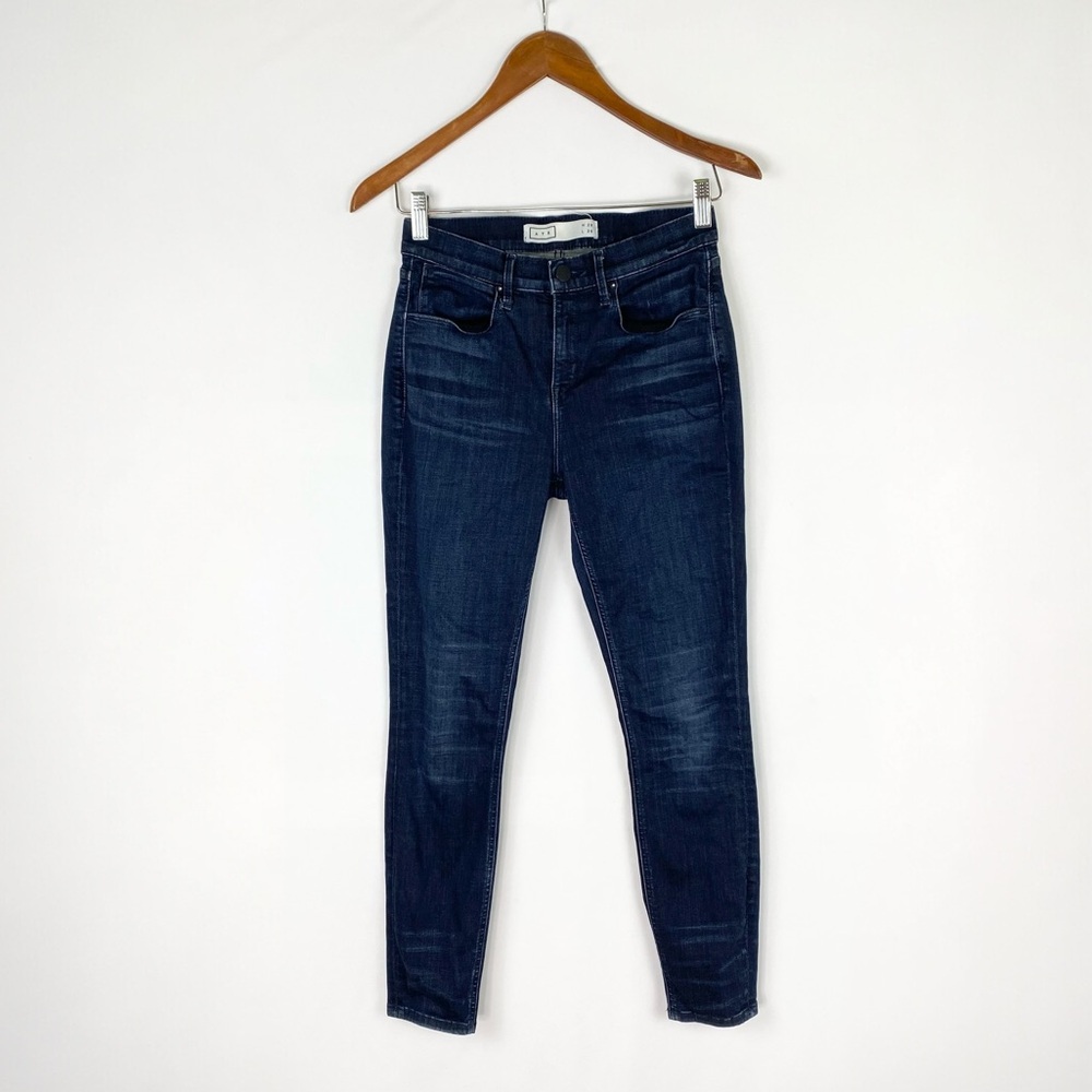 AYR The Riser Denim Skinny Jeans‎ High Rise Stretch Dark Wash Size 28